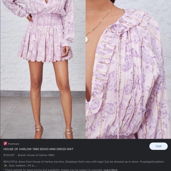 House of Harlow // Gorgeous Bohemian Dress - Picture 4 of 5